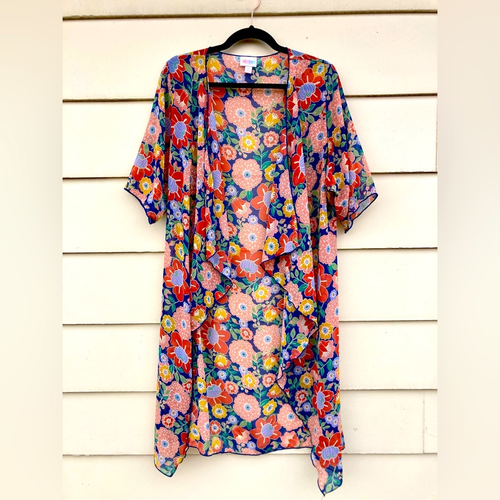 LulaRoe Open Front Floral Kimono